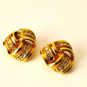 80's Clip-On Vintage Classic Love Knots Earrings